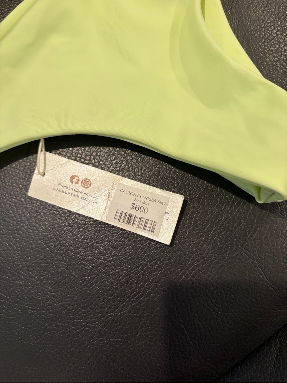 Neon Lime Cheeky Bikini Bottom - Women's Swim - Picture 5 of 5